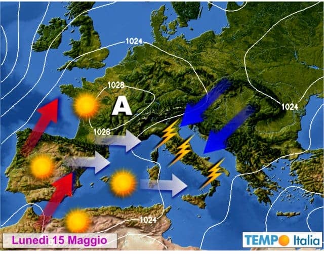 Meteo per l’Italia: verso i temporali, poi anticiclone africano, poi bassa pressione artica 3 wapt image post 3402