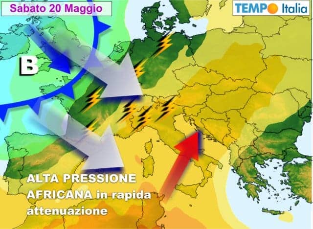 Meteo per l’Italia: verso i temporali, poi anticiclone africano, poi bassa pressione artica 4 wapt image post 3403