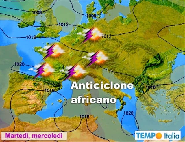 Alta Pressione e caldo in forte aumento. Possibilità di temporali simil tropicali 2 wapt image post 3405