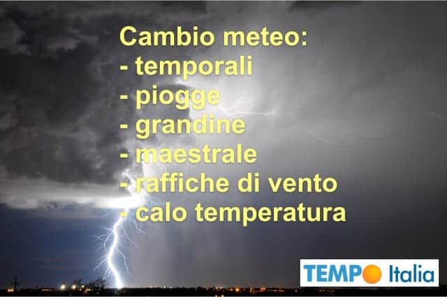 Cambiamento meteo: tornano piogge, temporali, anche con grandine in Italia 2 wapt image post 3432