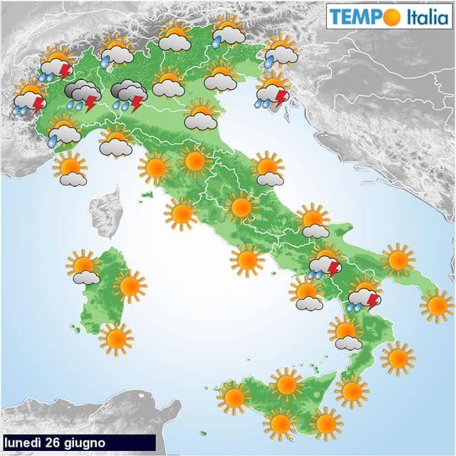 Meteo news: super temporali verso il Nord, ancora caldo tropicale in Italia 4 wapt image post 3623