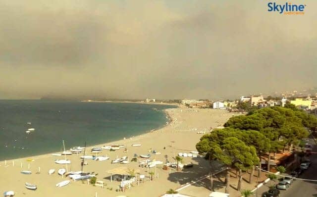 Sicilia settentrionale nel caldo infernale a 44°C