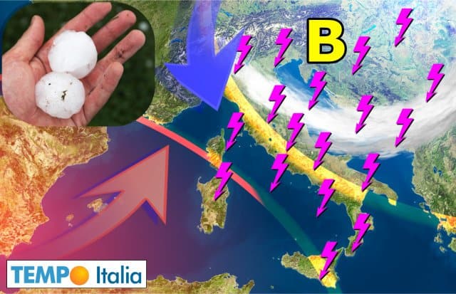 METEO: aria POLARE verso Alpi, rischio di SUPER TEMPORALI e GRANDINE 2 wapt image post 4833