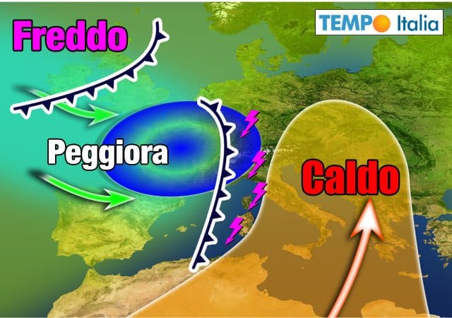 METEO al 25 Settembre, CALDO tropicale con disturbi d'aria FREDDA 2 wapt image post 5157