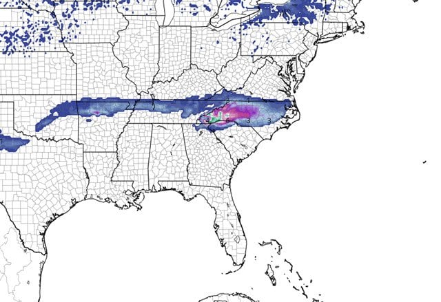 Allerta meteo in Carolina del Nord: arriva la tempesta di neve Diego 3 wapt image post 6114