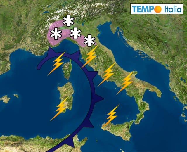 Meteo prossimi giorni: rischio neve fin sino la Valle Padana 2 wapt image post 6141