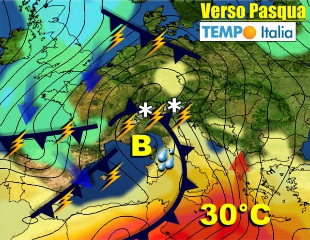 METEO fin oltre Pasqua, molti temporali, neve sui monti, grandinate 47 METEO fin oltre Pasqua, molti temporali, neve sui monti, grandinate