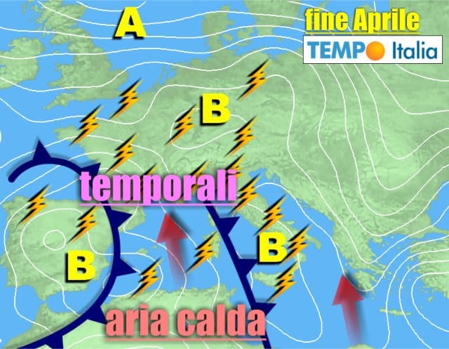 METEO verso fine Aprile, molti temporali e rovesci, ma più mite 41 METEO verso fine Aprile, molti temporali e rovesci, ma più mite