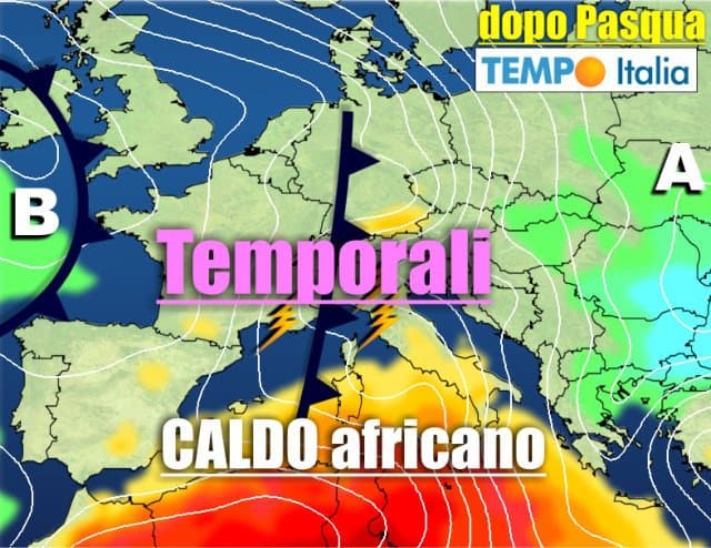 METEO verso il 25 aprile, a suon di TEMPORALI ma MITE 2 wapt image post 7056