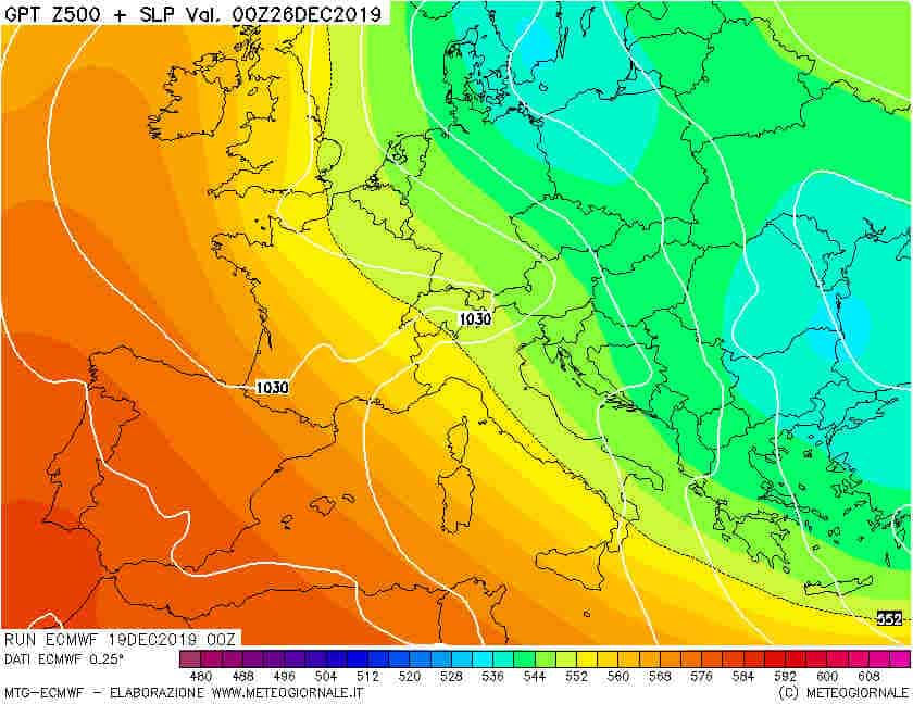 Dopo Natale il GELO, proiezioni e mappe del Centro Meteo Europeo 4 wapt image post 7731
