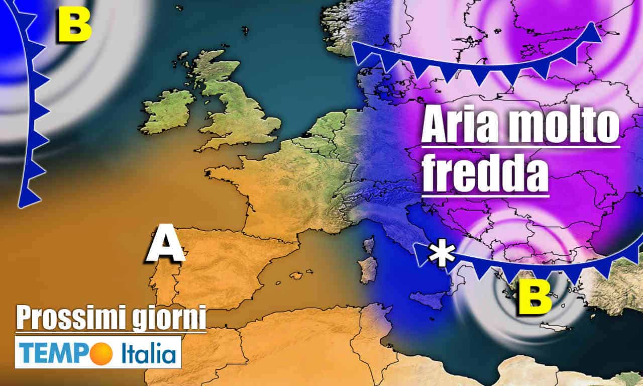 Meteo prossimi giorni: arriva aria fredda soprattutto al Sud Italia è Sicilia