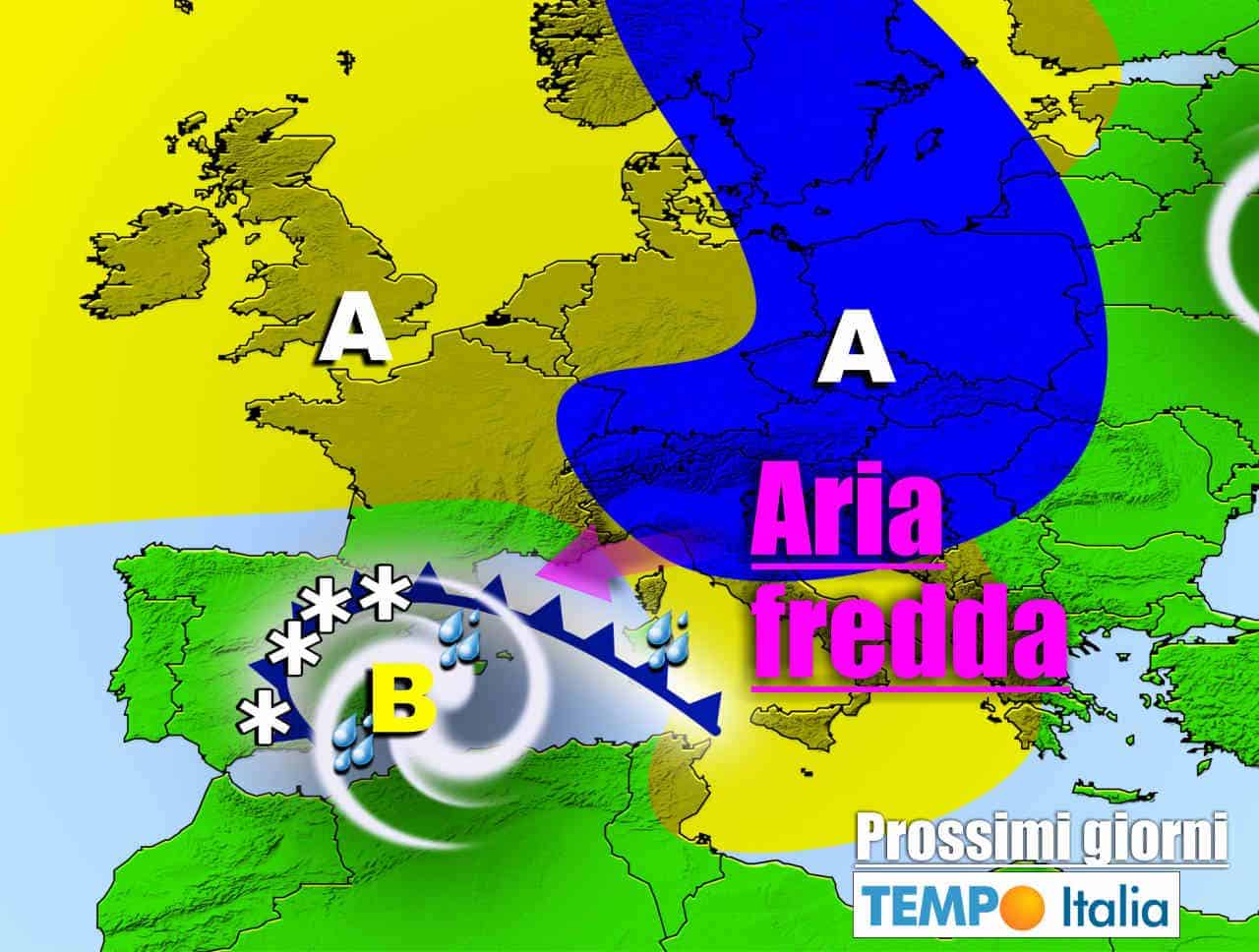 Meteo ciclonico nel Mediterraneo, incombono aria fredda e Alta Pressione 2 wapt image post 7787