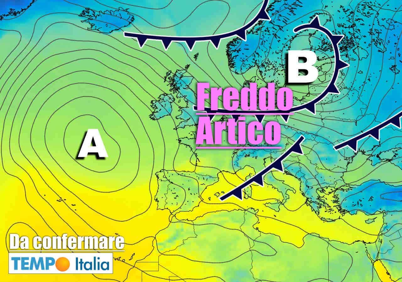 Meteo influenzato dal vortice polare in rotta verso l’Europa