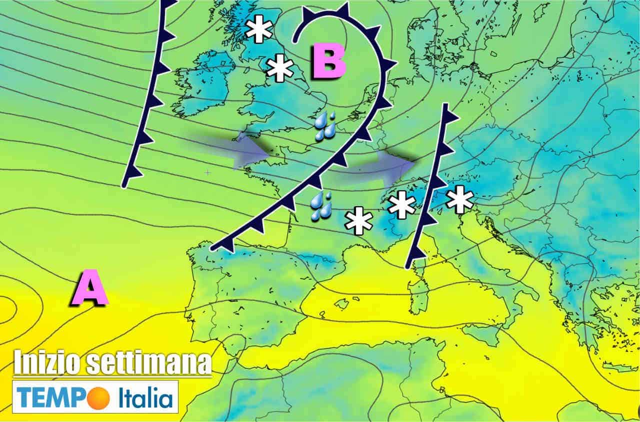 Meteo Italia: tornano le Perturbazioni dall’Oceano Atlantico
