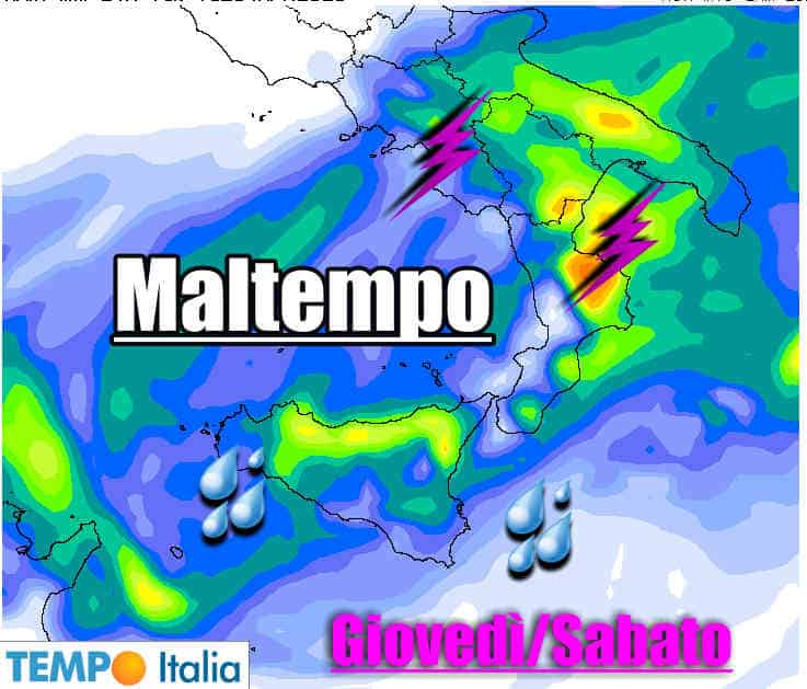 METEO Sud Italia: MALTEMPO ancora a lungo 3 wapt image post 7980