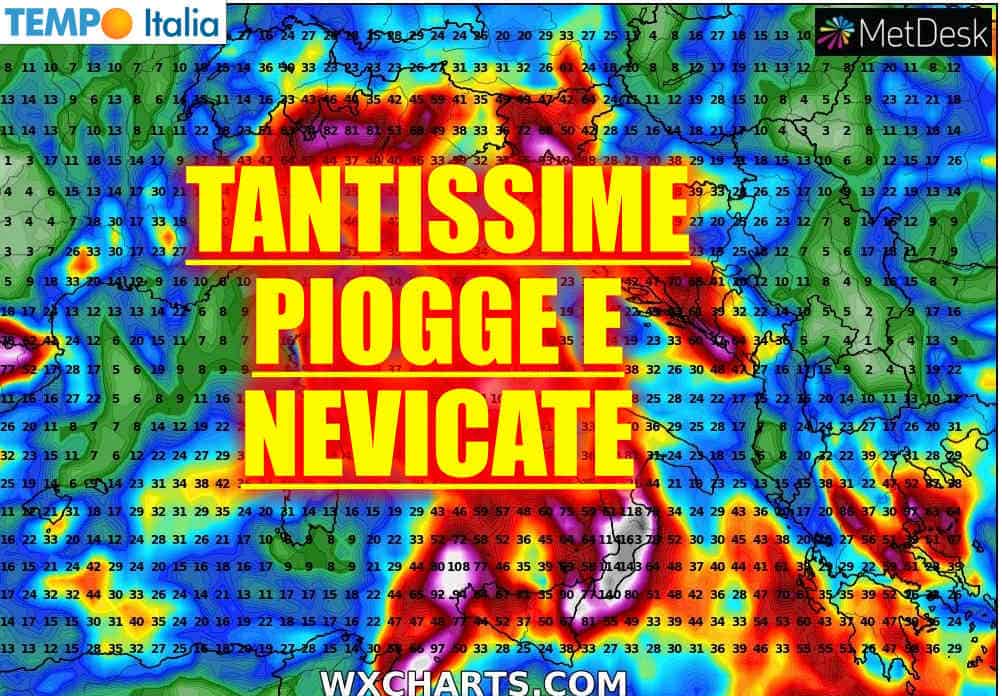 Meteo Italia: TANTISSIME PIOGGE e NEVICATE, perturbazioni a ripetizione 2 wapt image post 7993