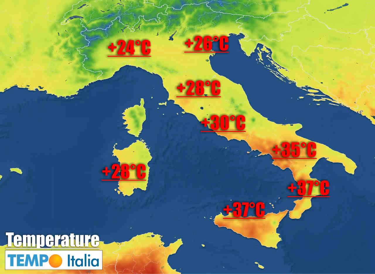 Imminente nuova FORTE ONDATA di CALDO. Ancora meteo estremo 36 Imminente nuova FORTE ONDATA di CALDO. Ancora meteo estremo