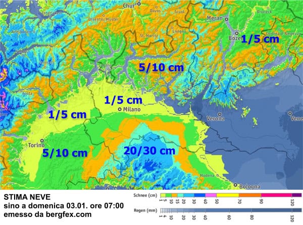 Nevicate al Nord Italia sino al 3 Gennaio. Le possibilità viste dai meteo esteri 4 wapt image post 93 1