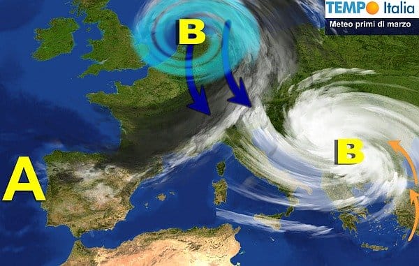 Prima settimana di marzo dal meteo più invernale, con serie d’impulsi d’aria fredda artica