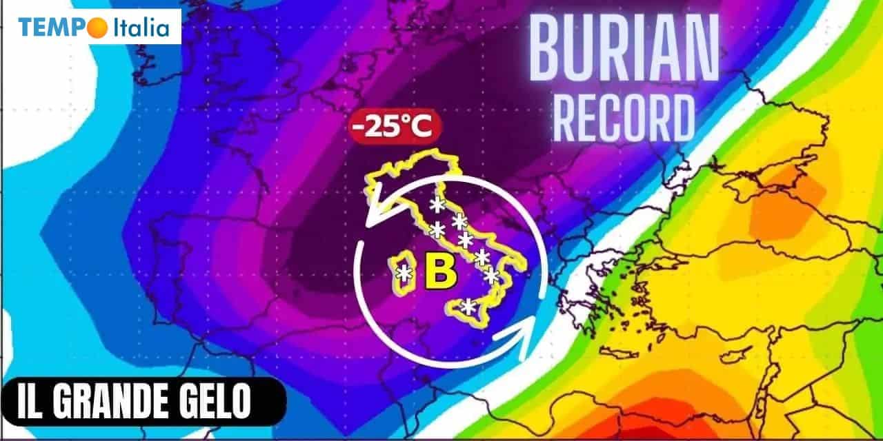 Meteo invernale, il più duro con Italia sotto zero e neve diffusa