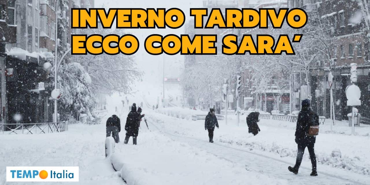 Meteo, inizia il tardivo Inverno con il peggior gelo e la grande neve