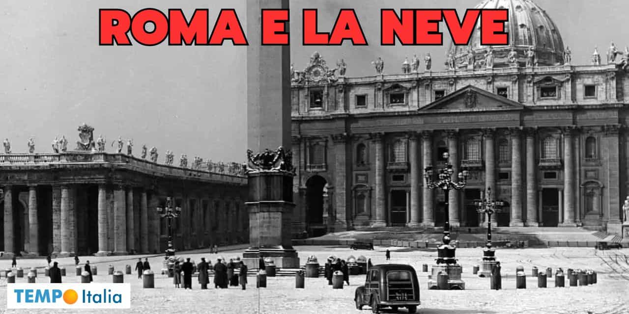 Meteo, la neve a ROMA 2 meteo febbraio 1956 roma 6252