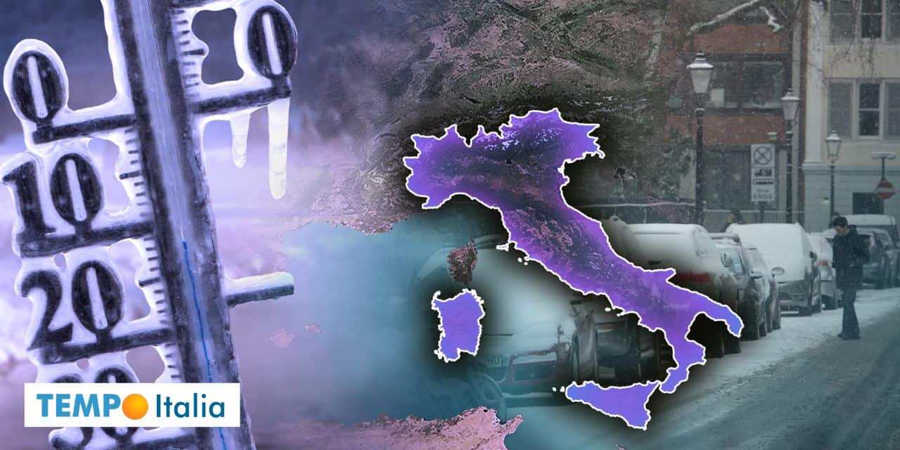 Meteo: fiocchi di neve a bassa quota e anche il temibile gelicidio, ci siamo