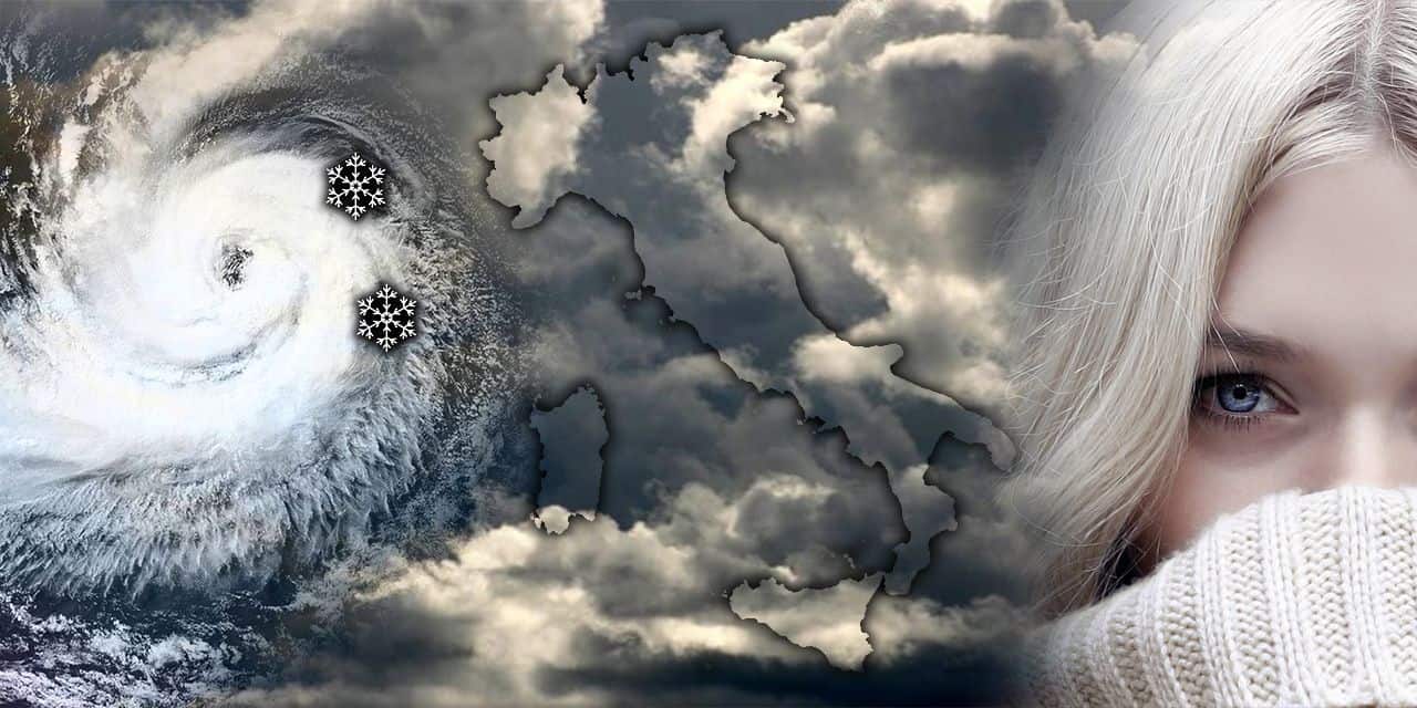 Meteo: tornano i cicloni atlantici, weekend con pioggia, neve e temporali