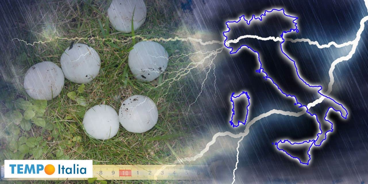 Meteo: dopo il caldo arriva la grandine grossa?