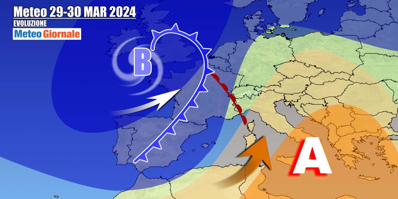 Meteo 7 giorni: per Pasqua l’Italia contesa tra maltempo e caldo africano
