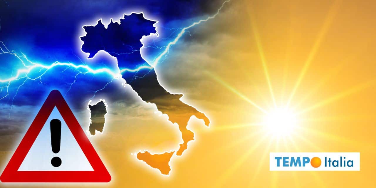 Meteo: Italia ancora spaccata in due, non ci sono buone notizie