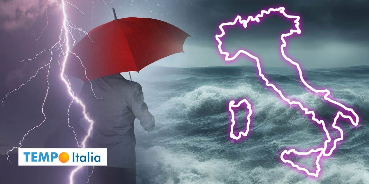 Allerta meteo temporali, ancora nubifragi previsti su…