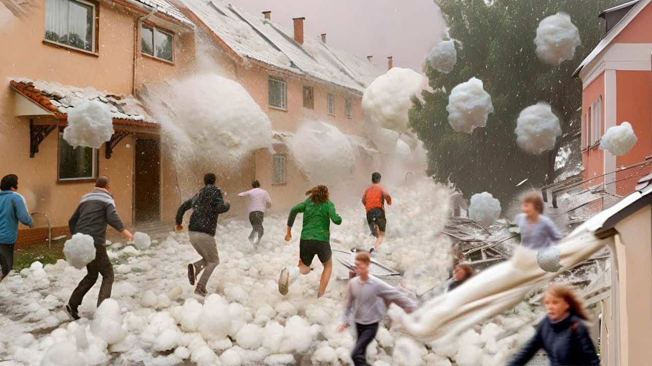Polonia, grandinate devastanti. Video meteo
