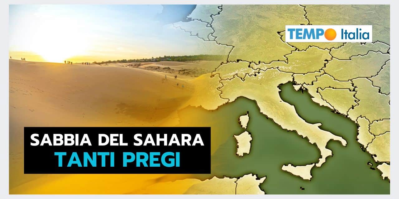 La SABBIA del SAHARA è un ottimo FERTILIZZANTE meteo