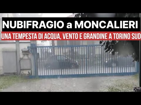 Meteo Piemonte, pesanti nubifragi anche nel torinese