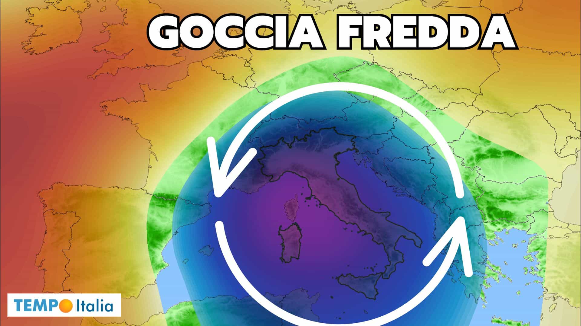 Meteo, ‘Goccia fredda’ in un Mediterraneo bollente. Rischio di violenti temporali