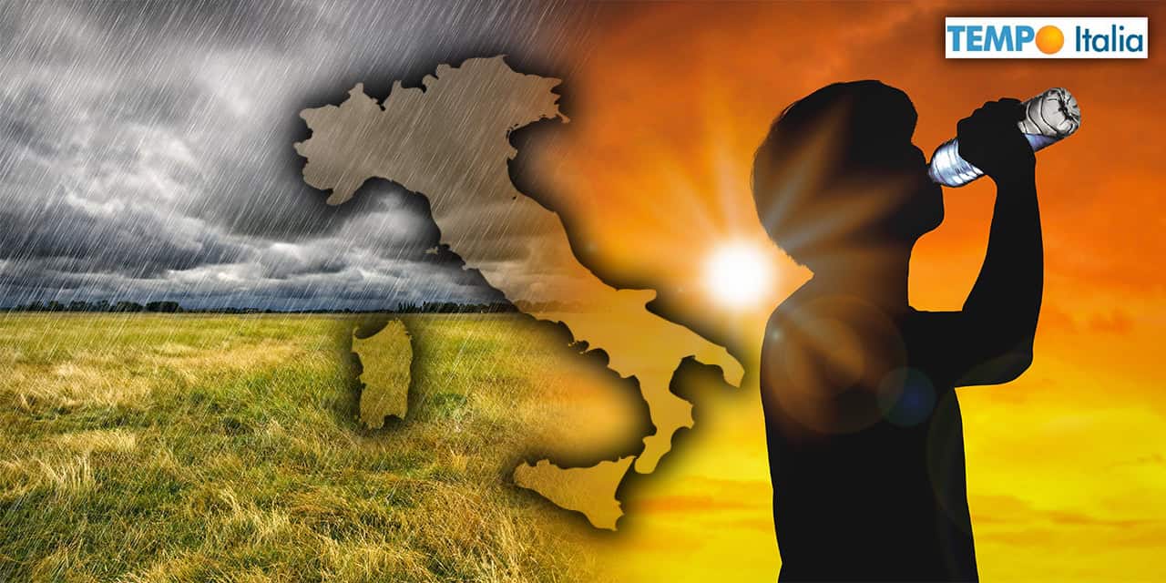 Il meteo divide l’Italia: Piogge autunnali al Nord e caldo estivo al Sud 49 Il meteo divide l’Italia: Piogge autunnali al Nord e caldo estivo al Sud