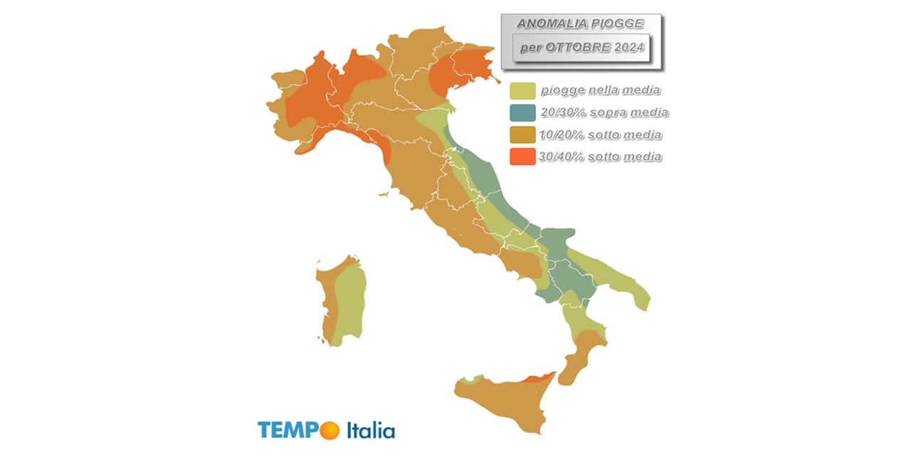 Evoluzione meteo per tutto ottobre. Sorprese variegate per l’Italia. Le ultimissime con mappa piogge
