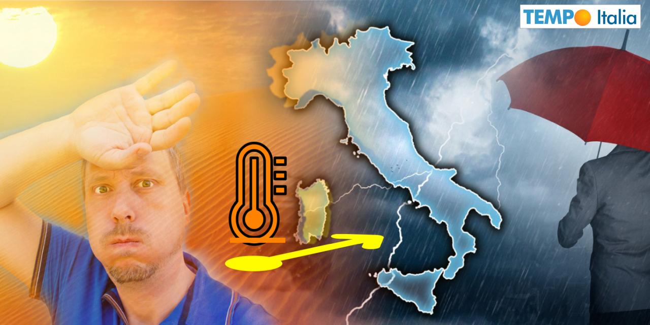 Cambiamento sull'Italia nella prossima settimana
