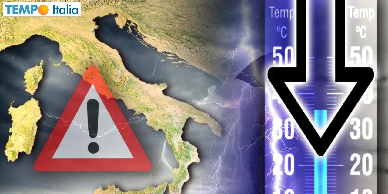 Sfuriata di maltempo, con vortice sull'Italia