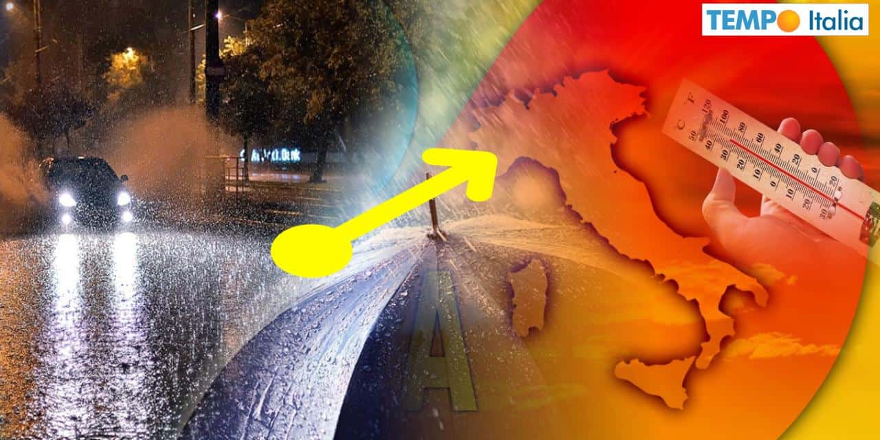 Anticiclone africano e temperature elevate al Sud