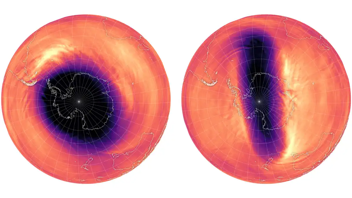 Vortice Polare anomalo sopra l’Antartide ritarda l’apertura del buco dell’Ozono