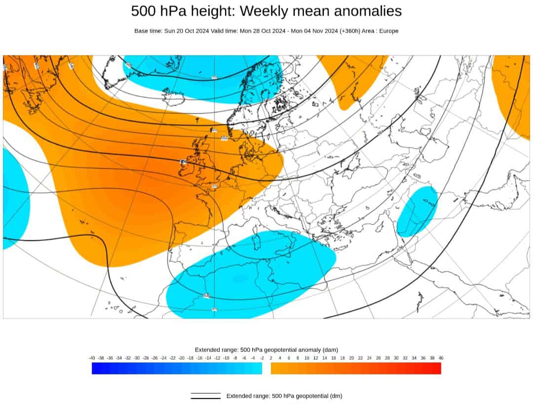 Meteo, scenari ECMWF: blocchi anticiclonici preparano la strada al freddo Artico 3 Anomalie di pressione 500 hpa Halloween
