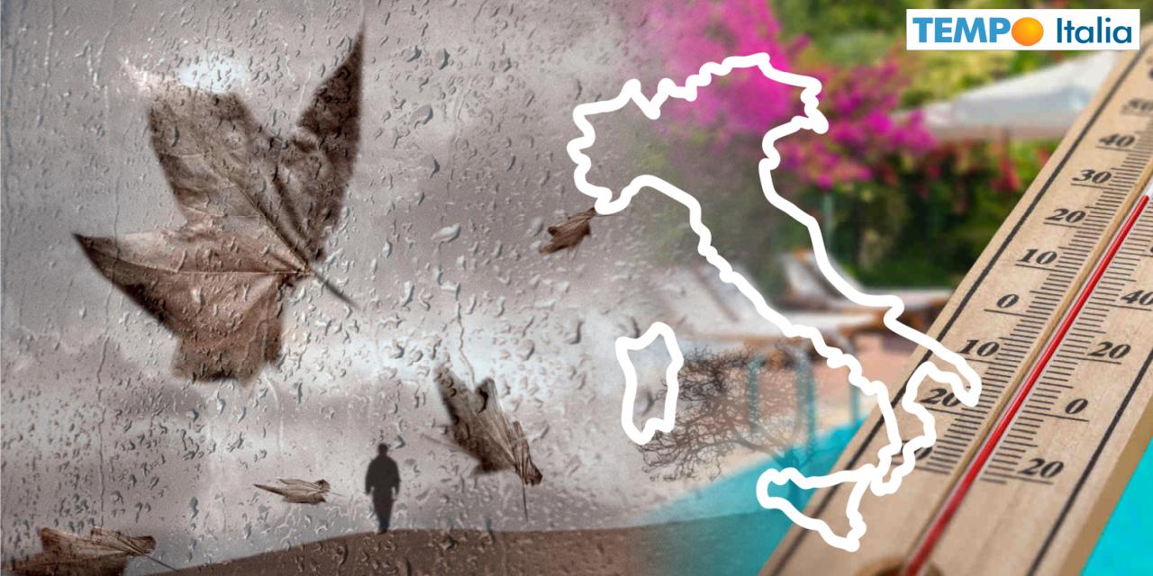 Fase di caldo, poi torna l'Autunno piovoso