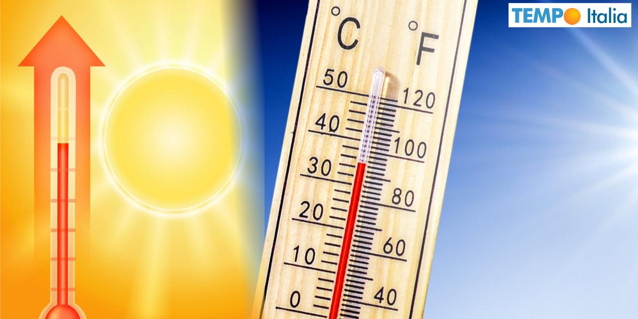Temperature in aumento la prossima settimana