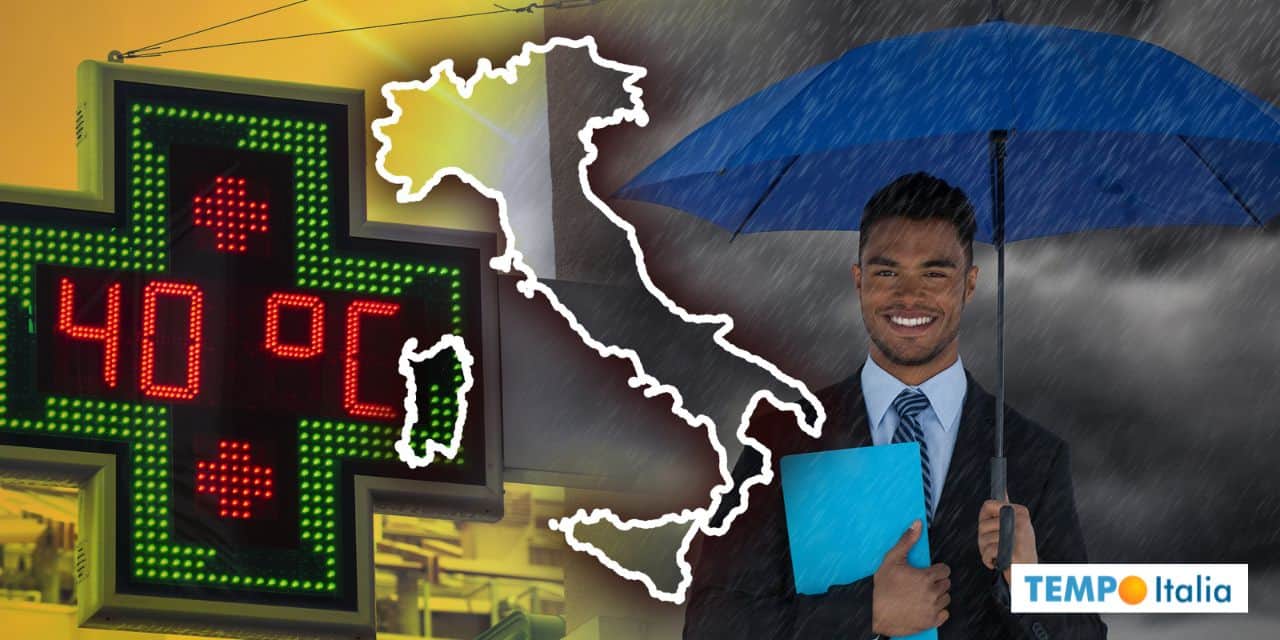 Meteo: nubifragi, siccità, caldo africano, succederà di tutto la prossima settimana 2 caldo nubifragi meteo 1010