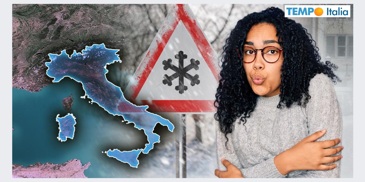 L'arrivo della prima neve d'Autunno a quote sempre più basse