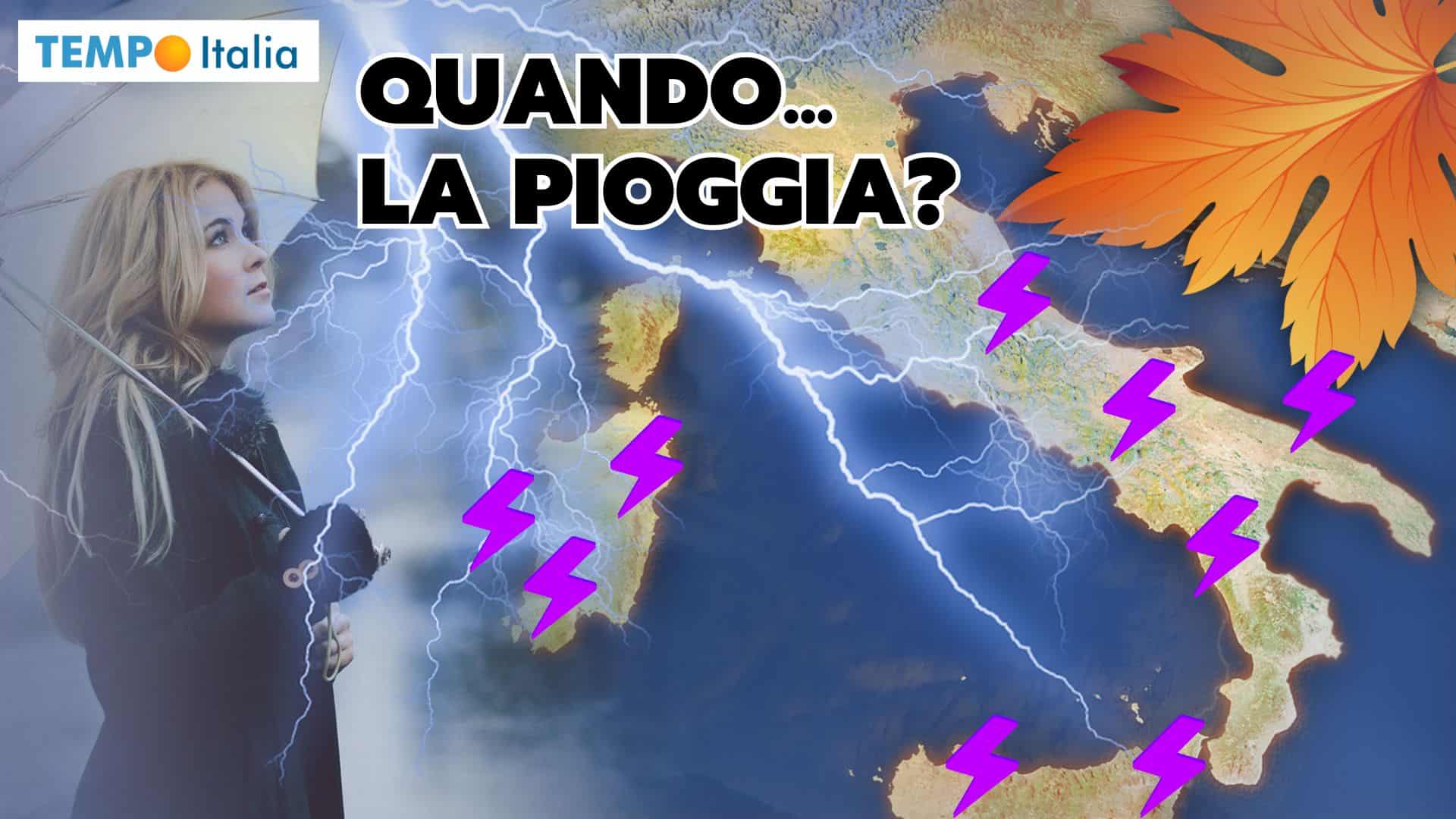 Meteo fine seconda decade di Ottobre: sarà il turno del Centro-Sud per le piogge?