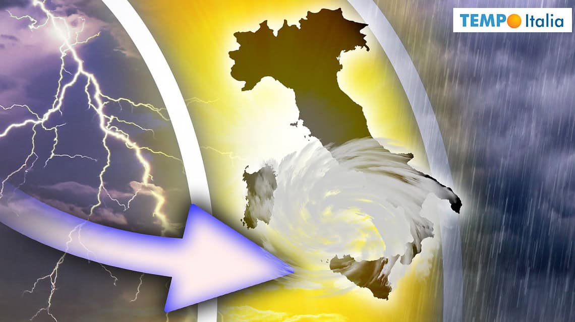 Meteo: Weekend di forte maltempo al Sud, più asciutto e soleggiato la prossima Settimana 2 vortice verso isole maggiori 18 hll