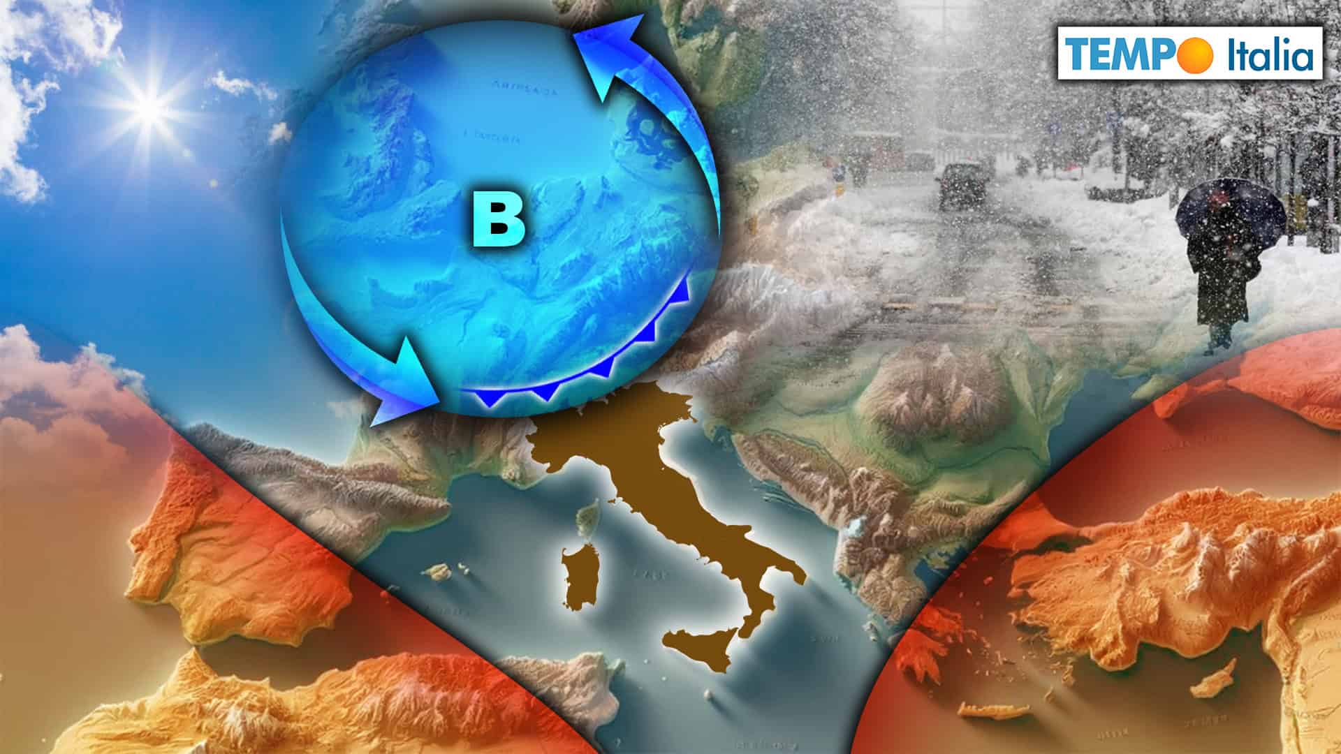 Meteo: Freddo peggioramento da metà Settimana. Rischio Neve